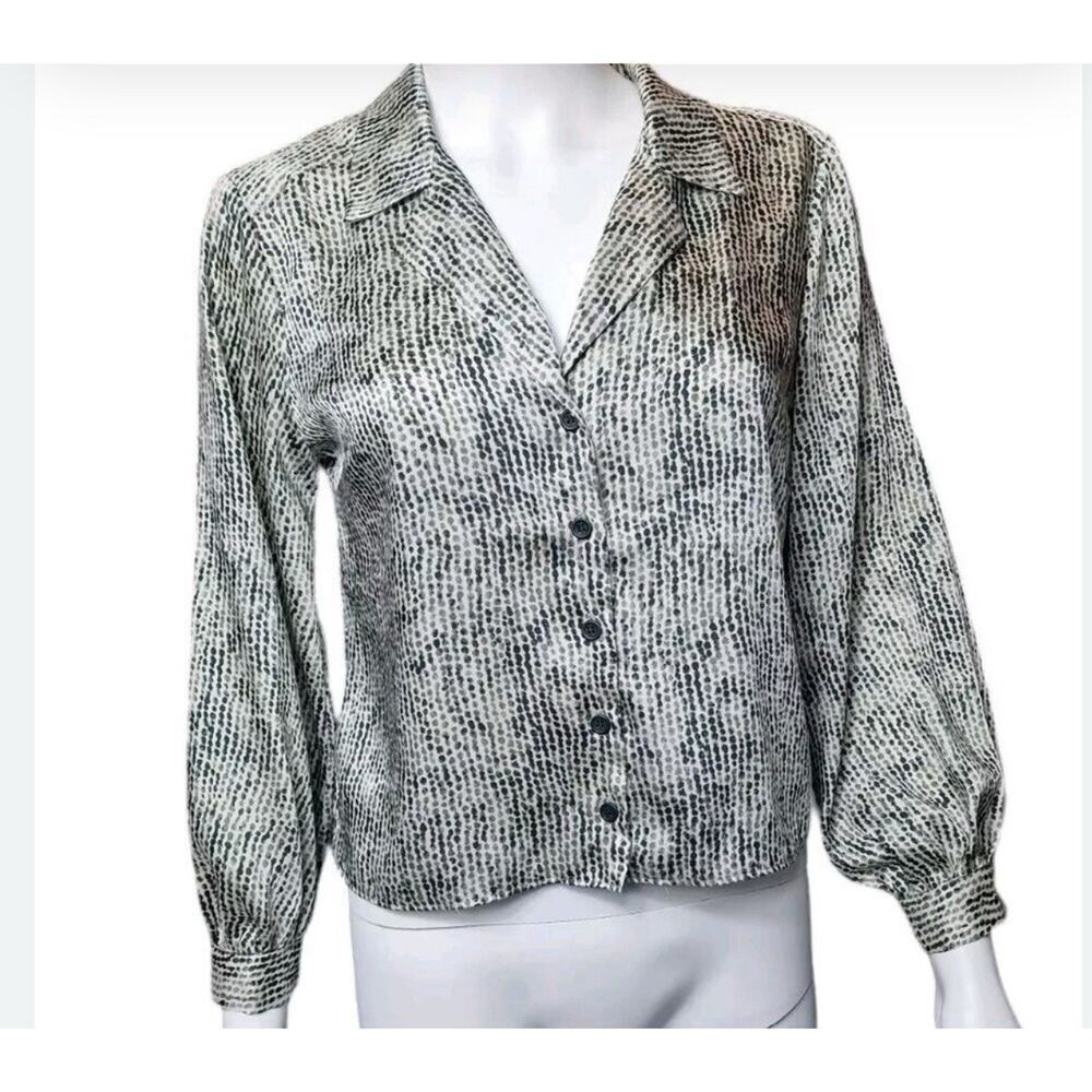 Topshop Blouse Geometric Size 10